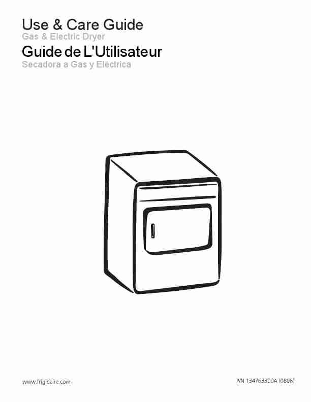 Frigidaire Clothes Dryer 134763300A-page_pdf